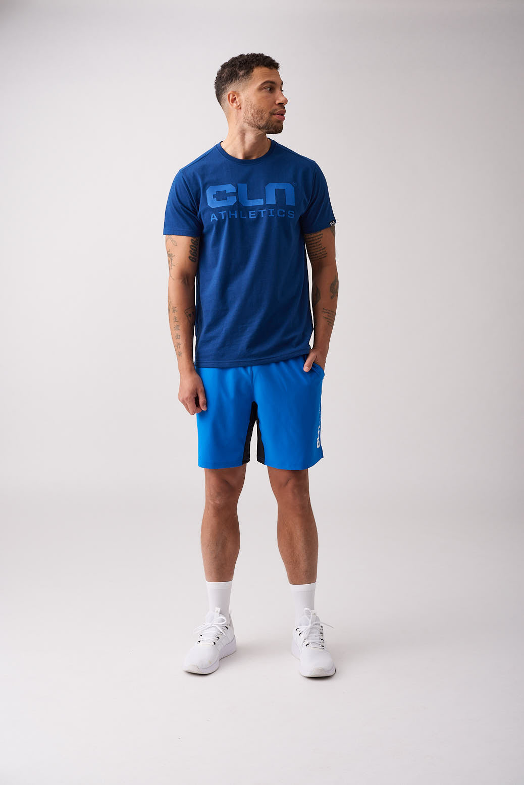 Dino stretch shorts Blue