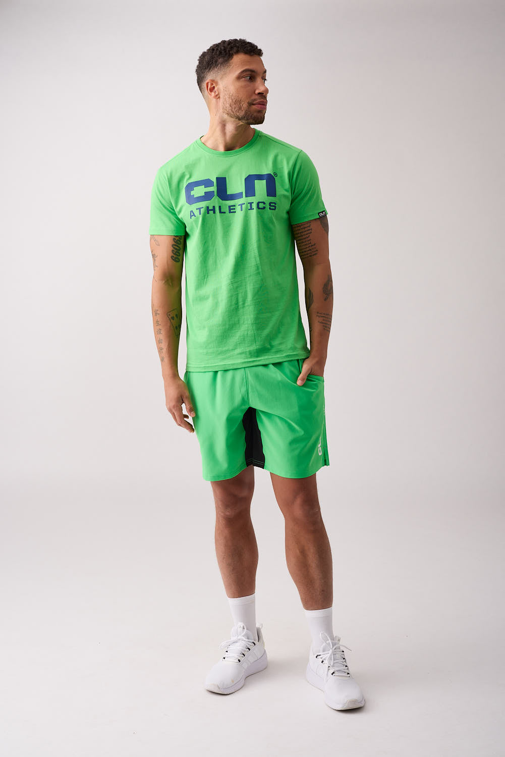 Dino stretch shorts Green