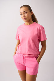 Core relaxed t-shirt back print wmn Pink