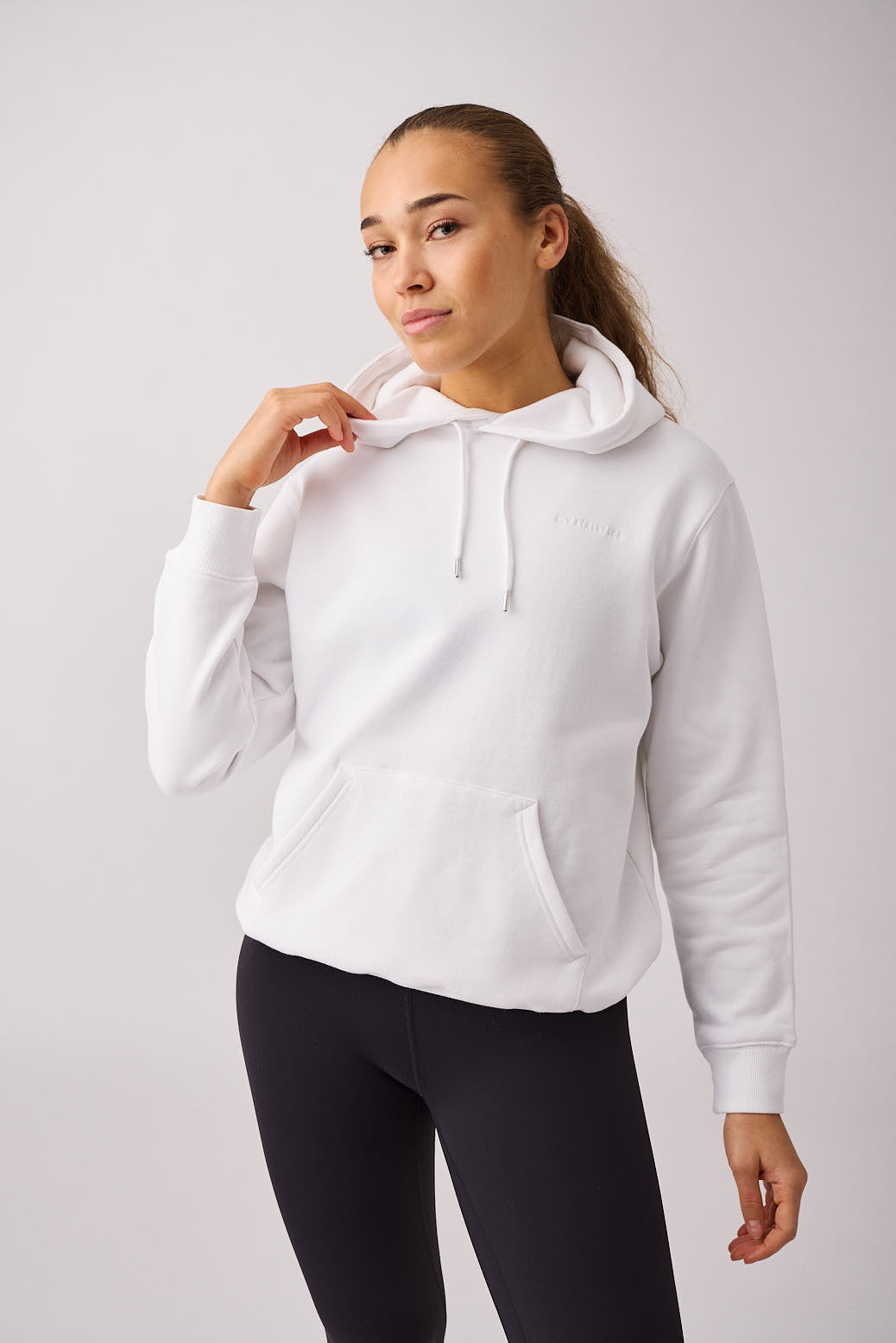 Core hoodie Wmn White