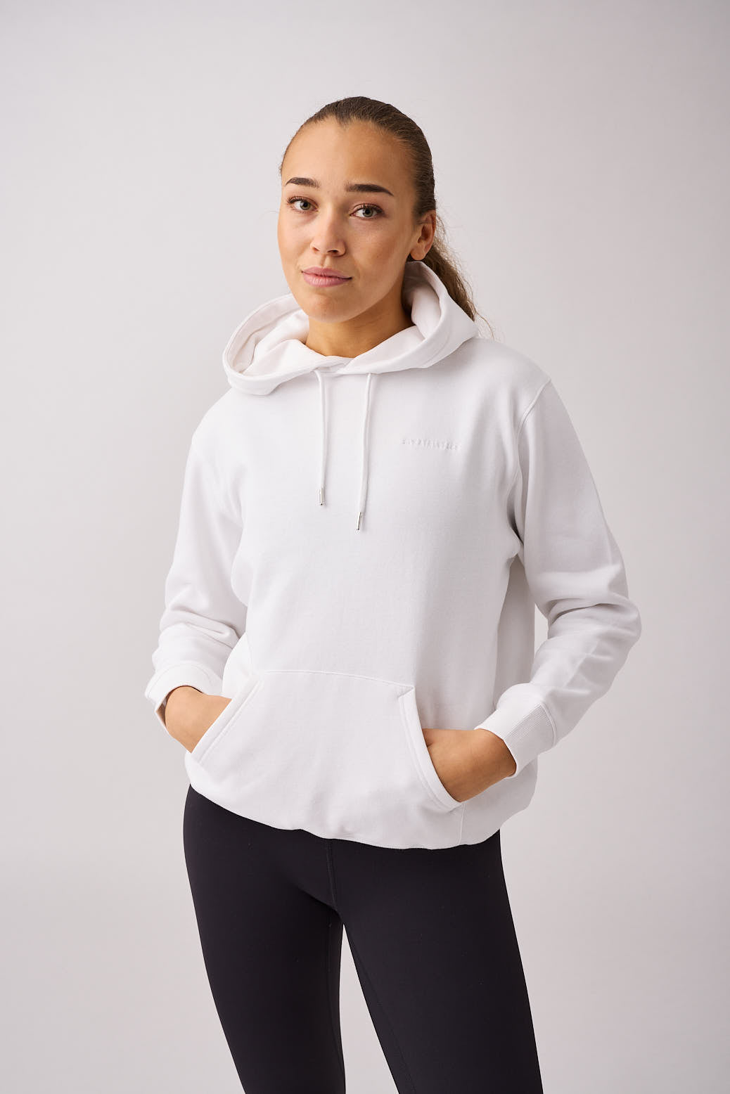 Core hoodie Wmn White