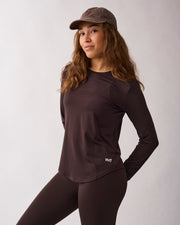 Lucy longsleeve top Coffee