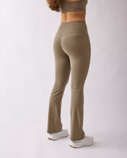 Fuse flared tights Short Dark khaki