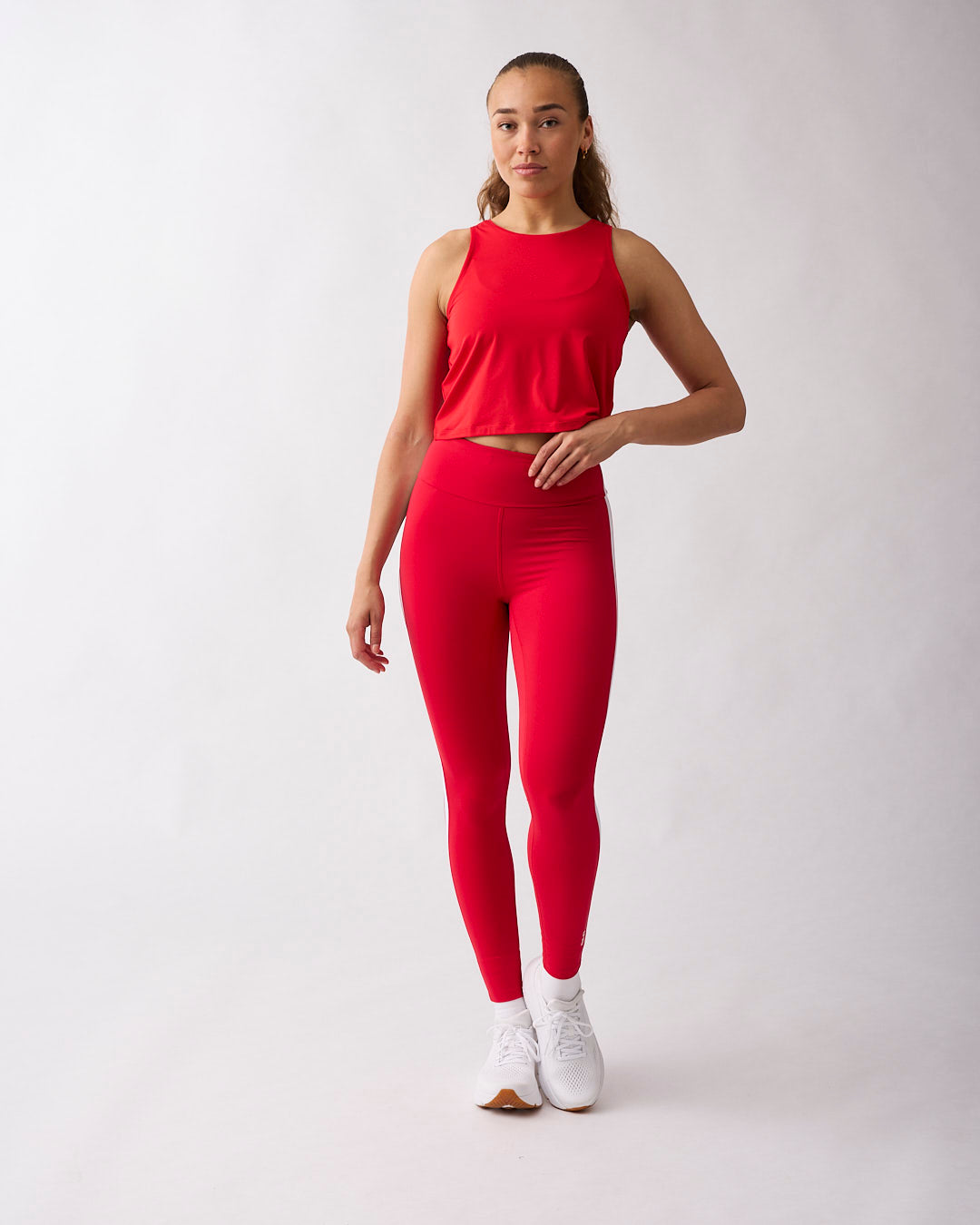 Lunar Cropped Tank Red