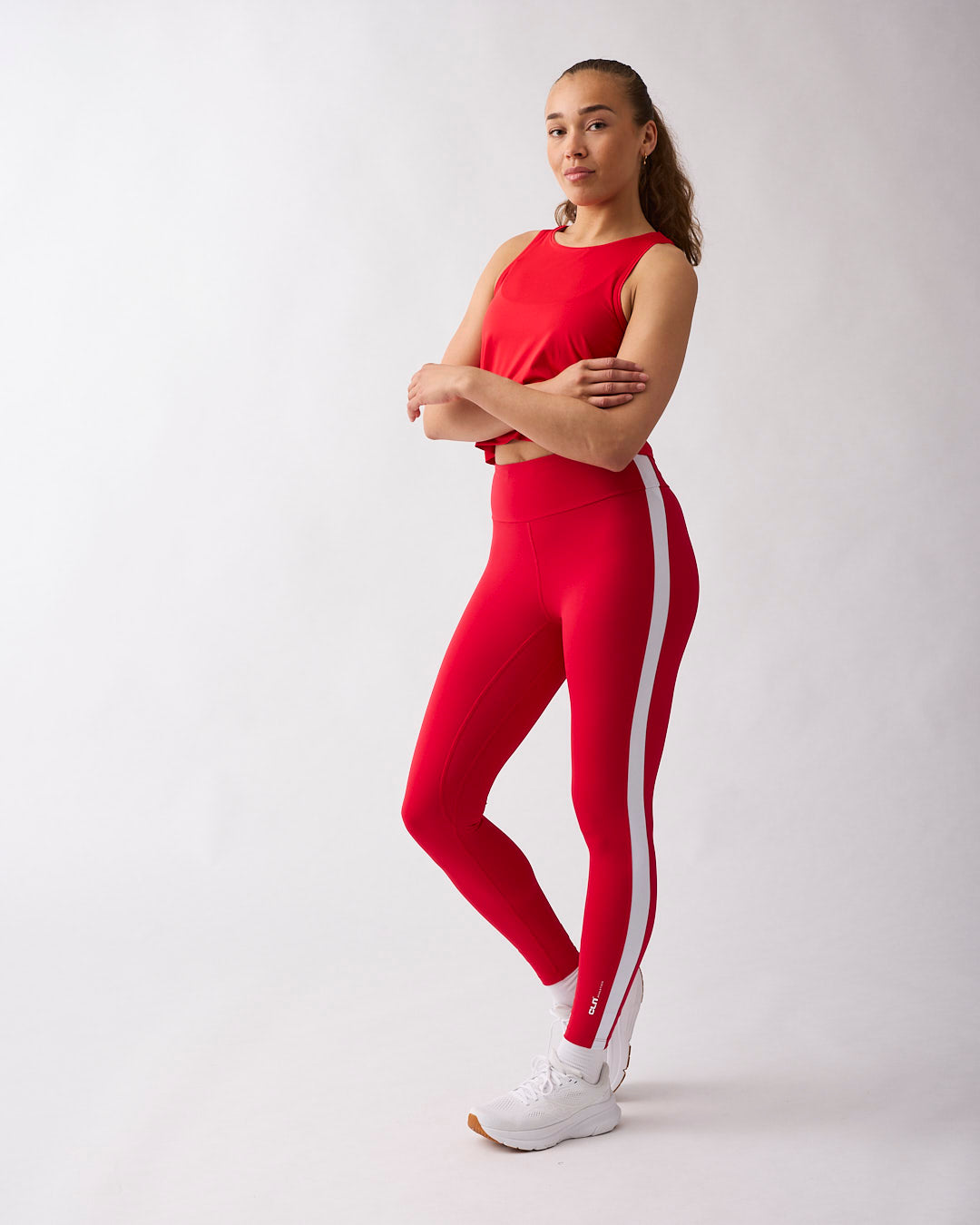 Lunar Cropped Tank Red