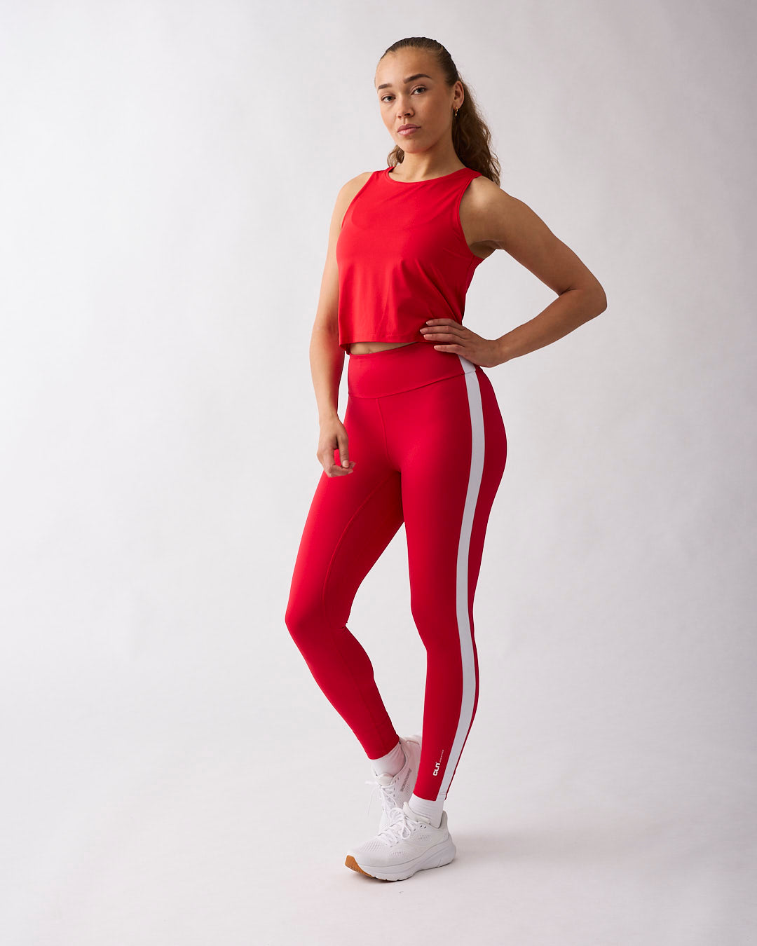 Lunar Cropped Tank Red