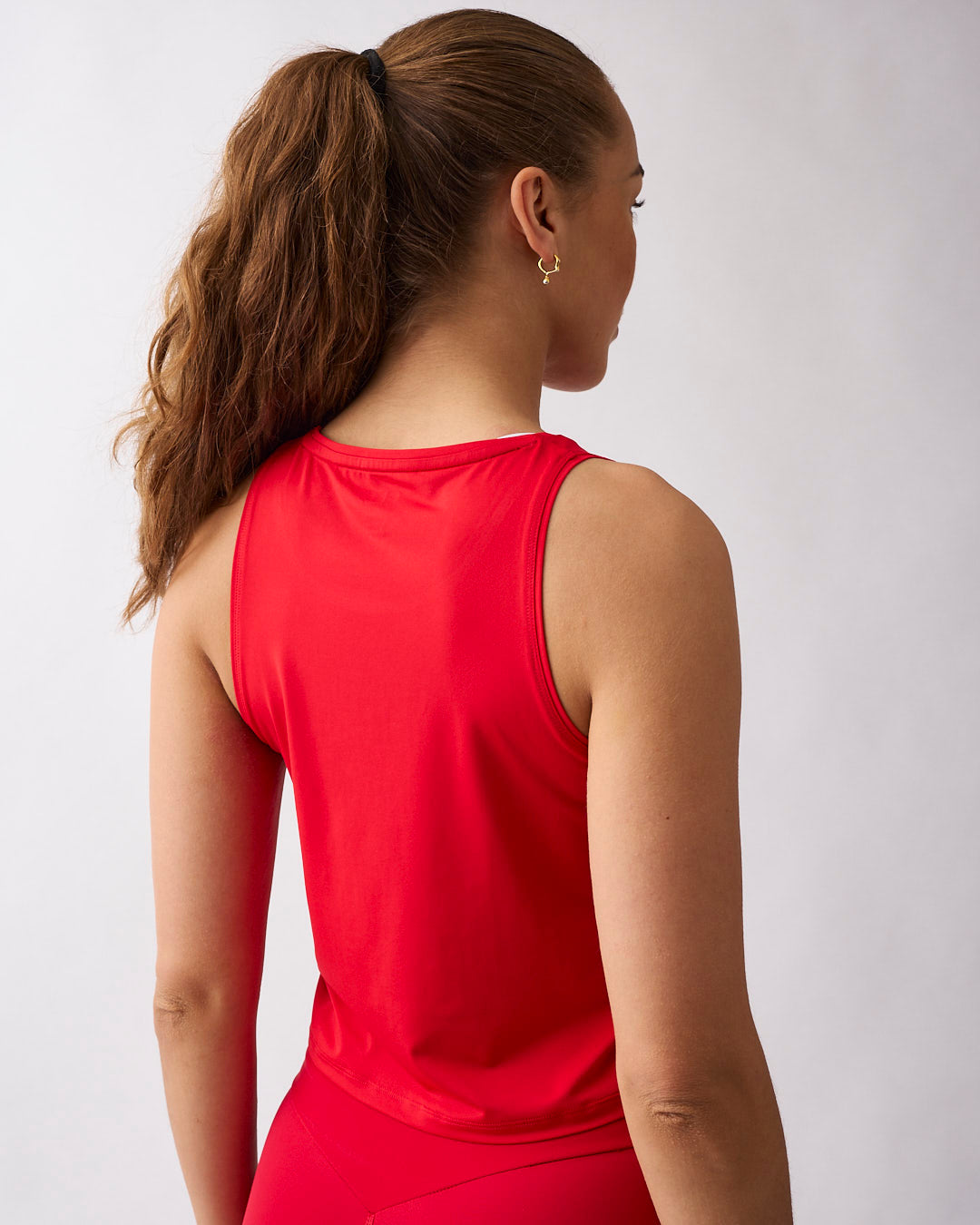 Lunar Cropped Tank Red