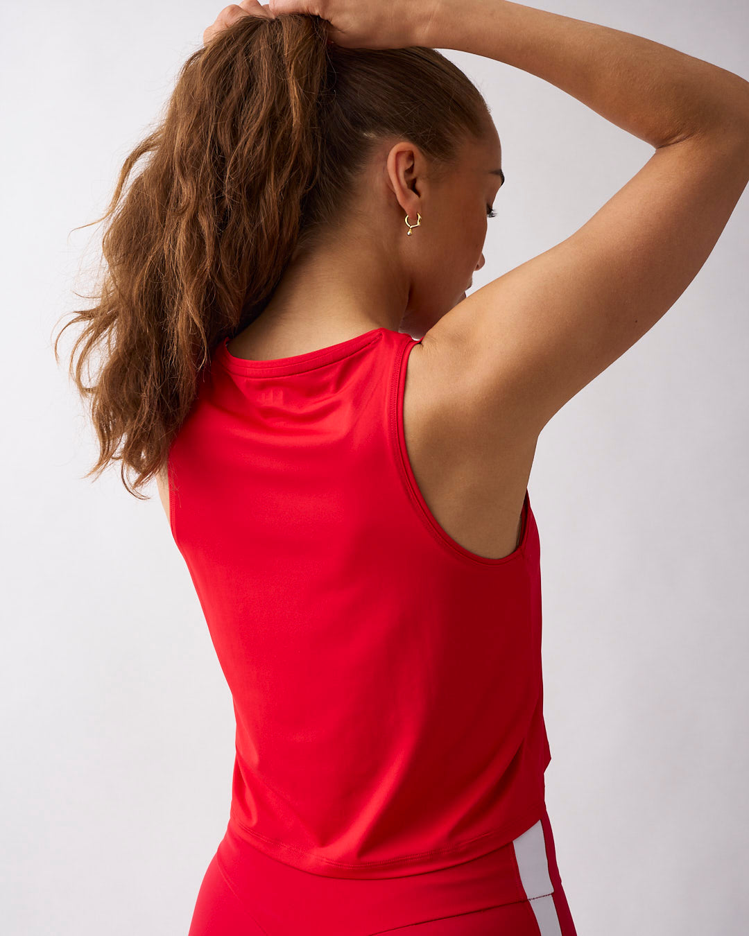 Lunar Cropped Tank Red