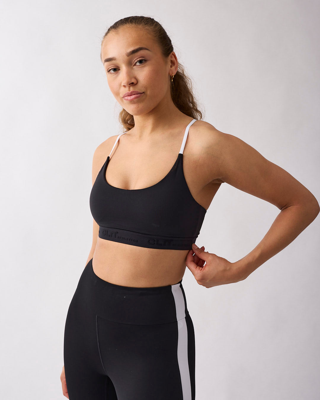 Fuse strappy bra Black