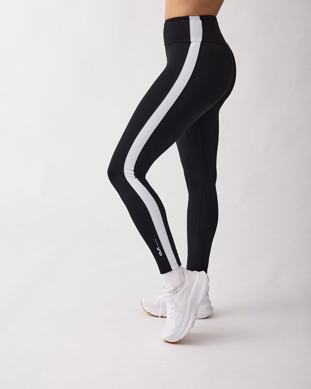 Fuse striped tights Black
