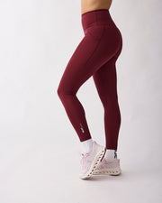 Fuse pocket tights Dark red