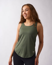 Leya tank Moss green