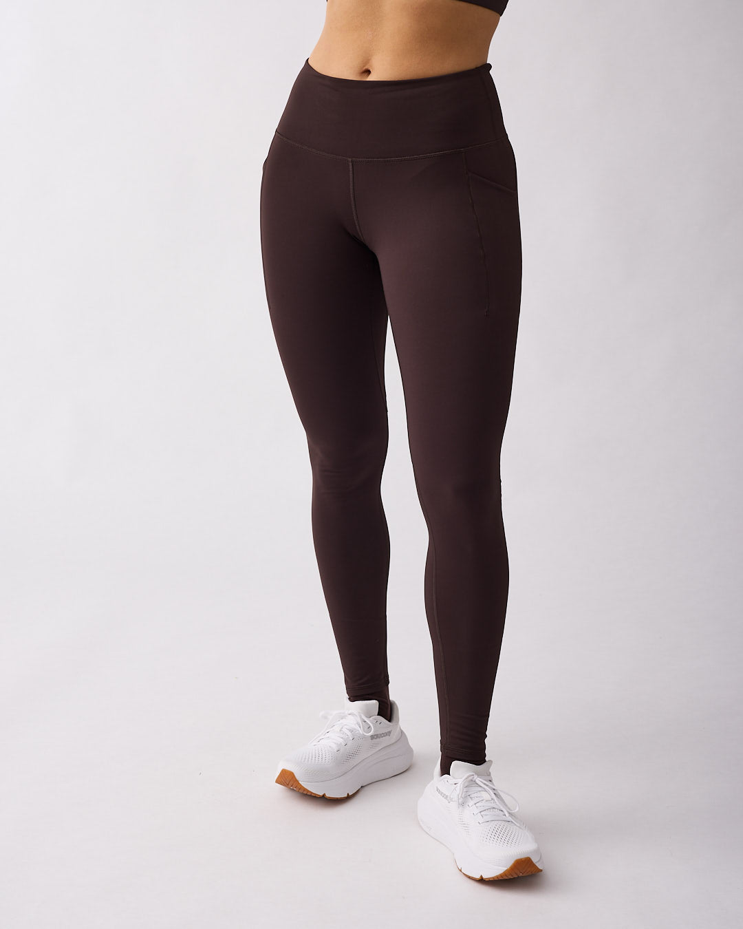 Warm pocket tights 7/8 Coffee