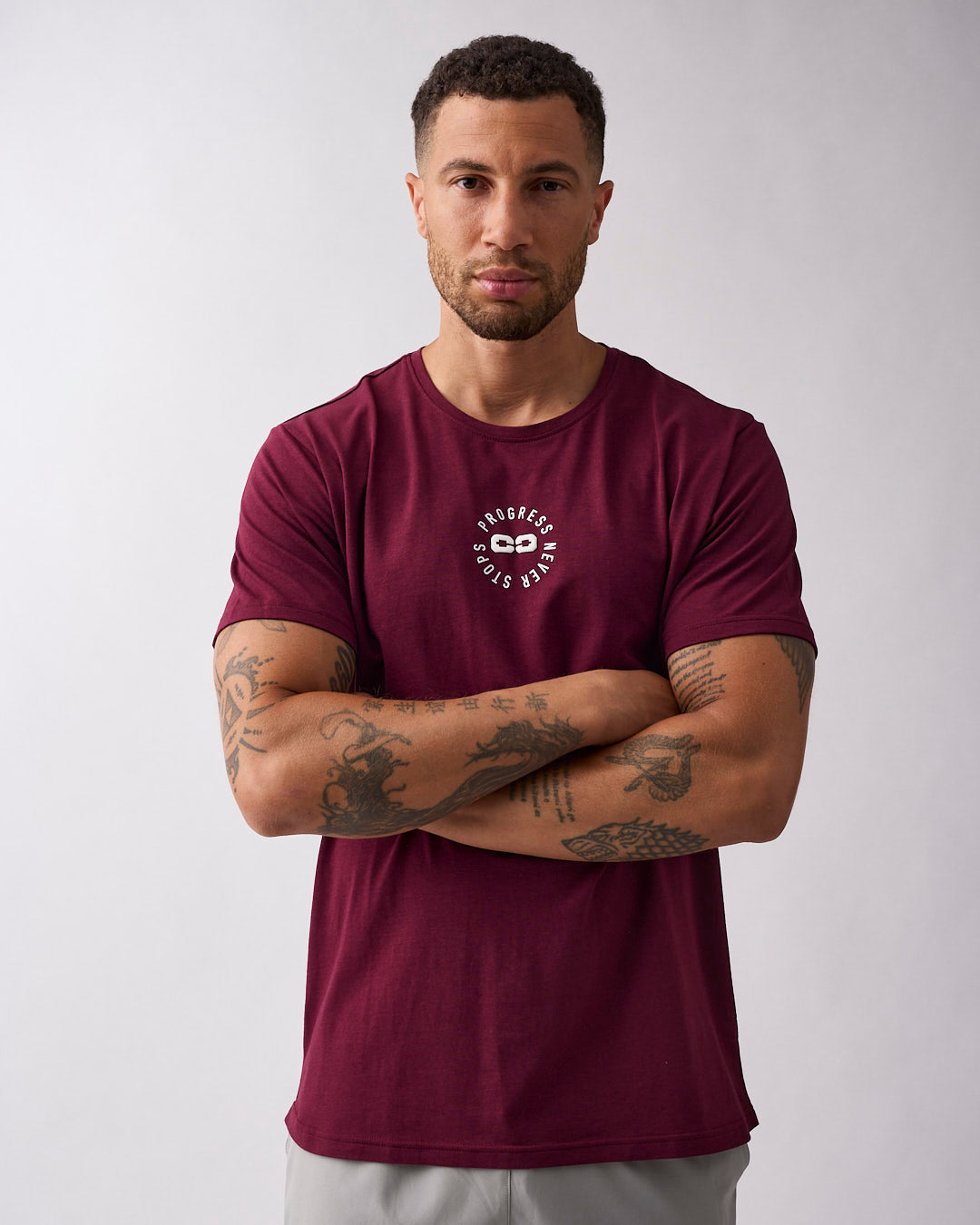 Progress t-shirt Dark red