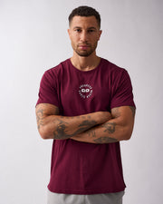 Progress t-shirt Dark red
