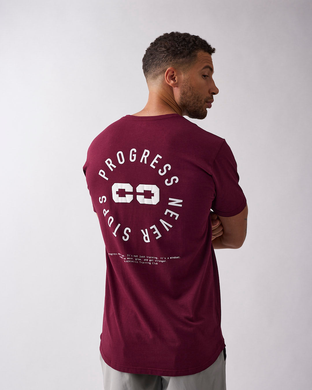 Progress t-shirt Dark red