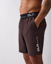 Dino stretch shorts Coffee