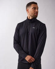 Ray 1/2 zip Black