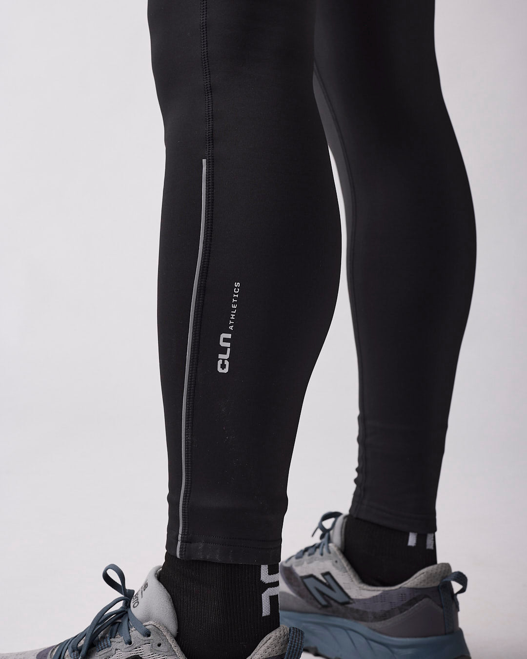 Warm reflective tights Men Black