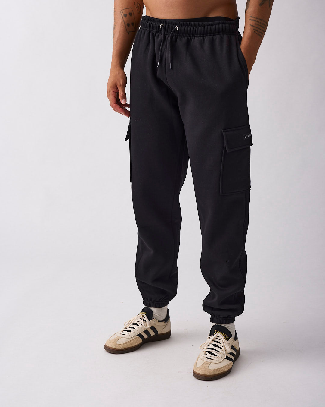 Edge Cargo Sweatpants Black