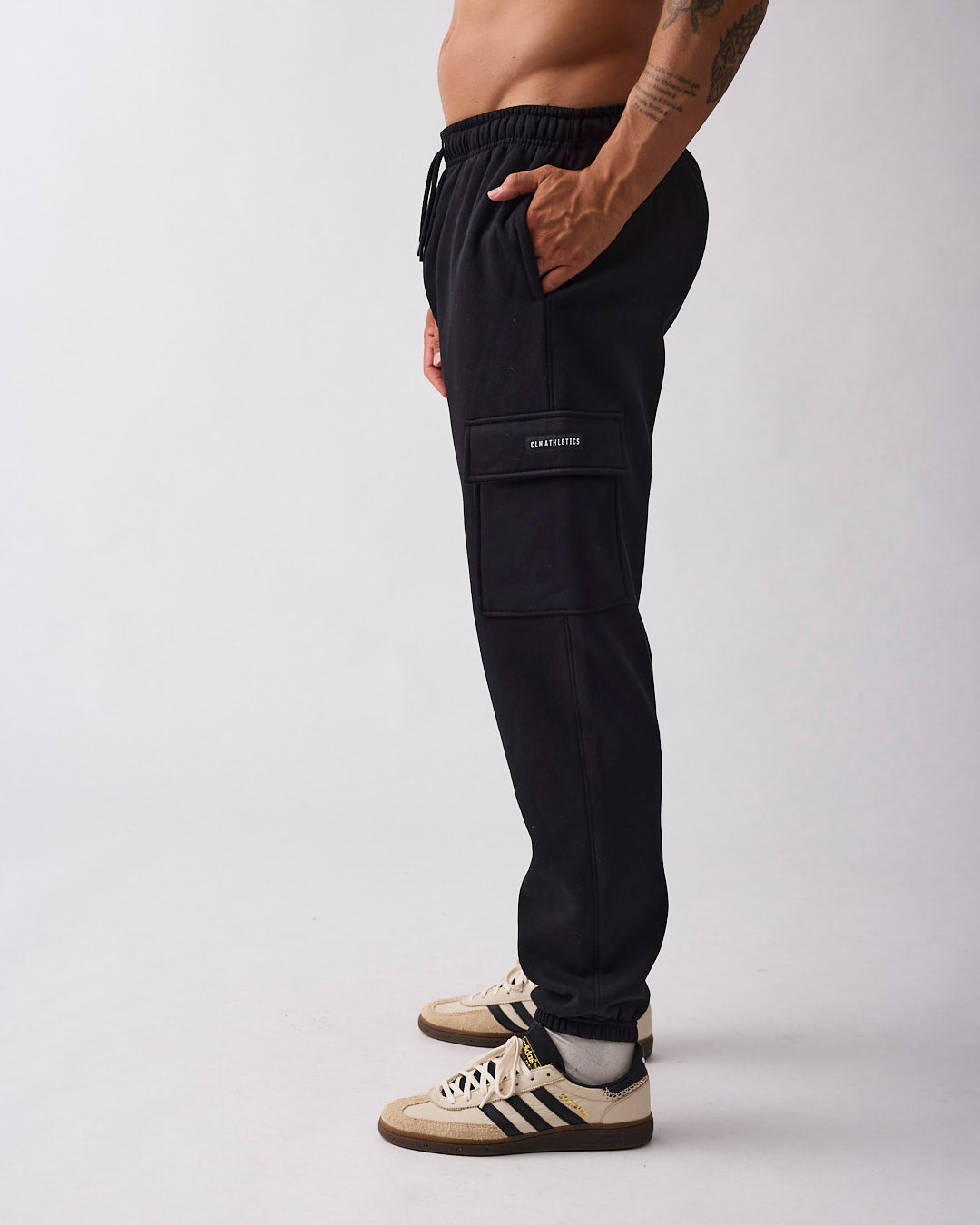 Edge Cargo Sweatpants Black