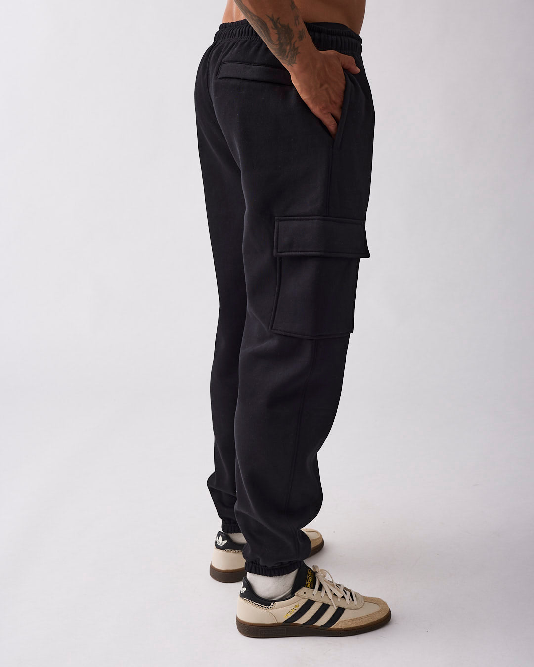 Edge Cargo Sweatpants Black