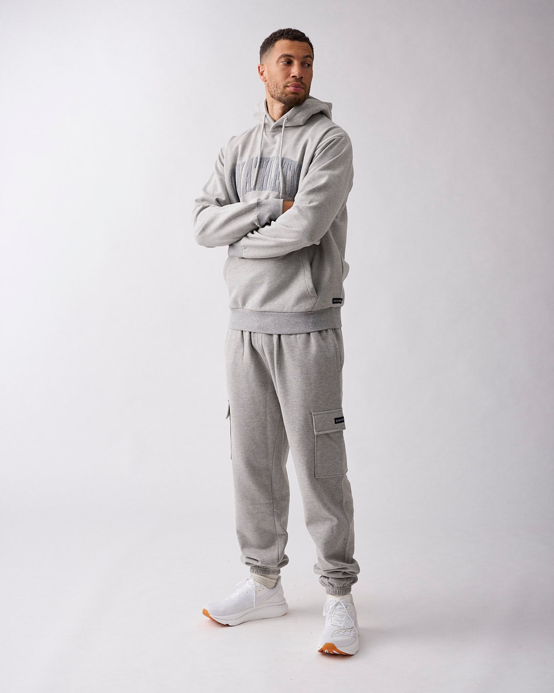 Edge cargo sweat pant Grey melange
