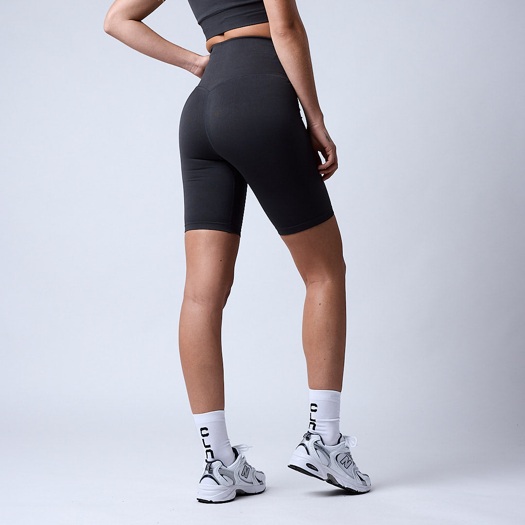 Evoque seamless biker shorts Dark grey