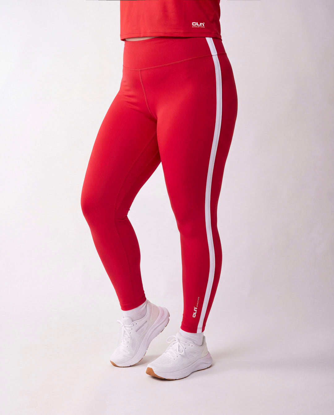 Fuse striped tights Red
