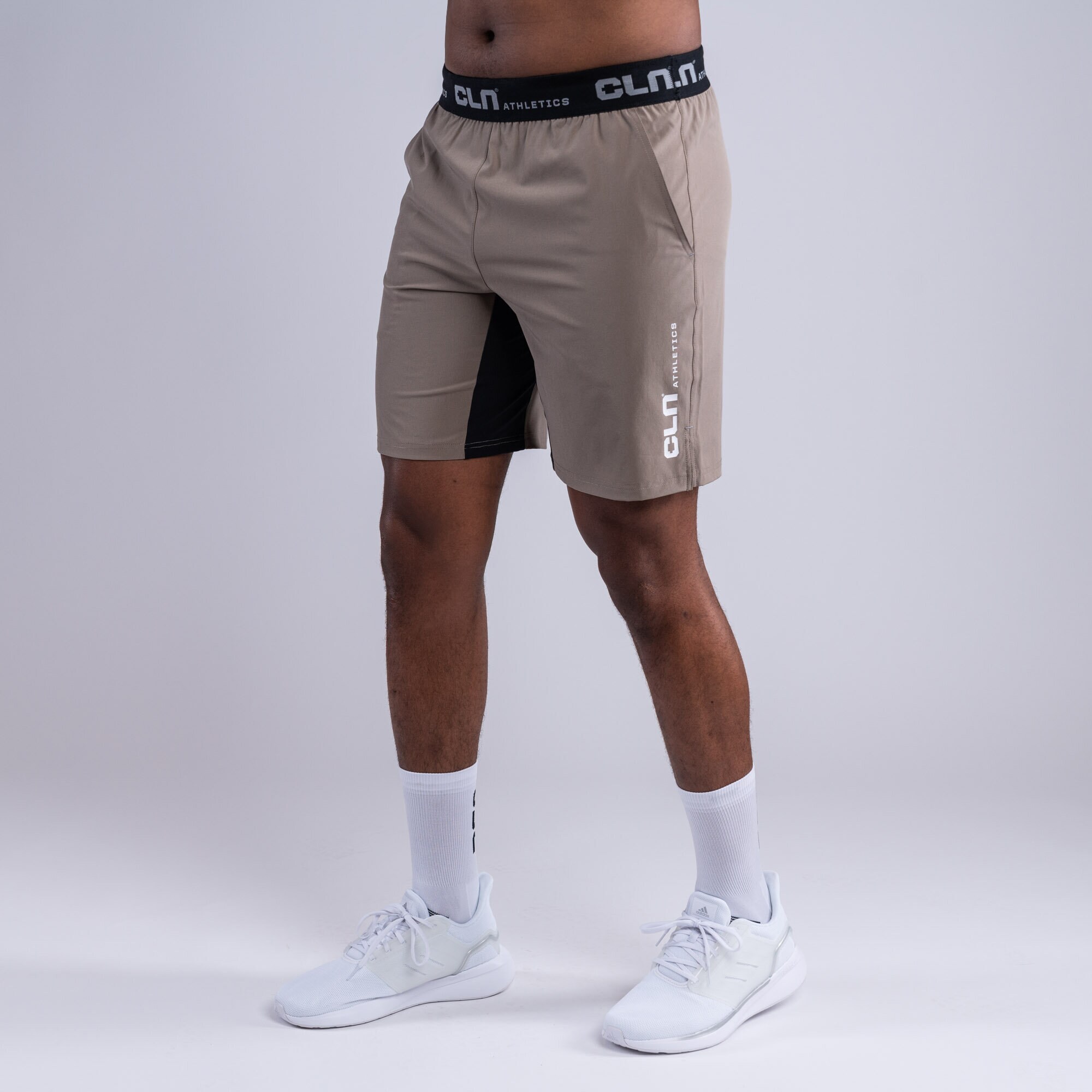 CLN Dino stretch shorts Dark khaki