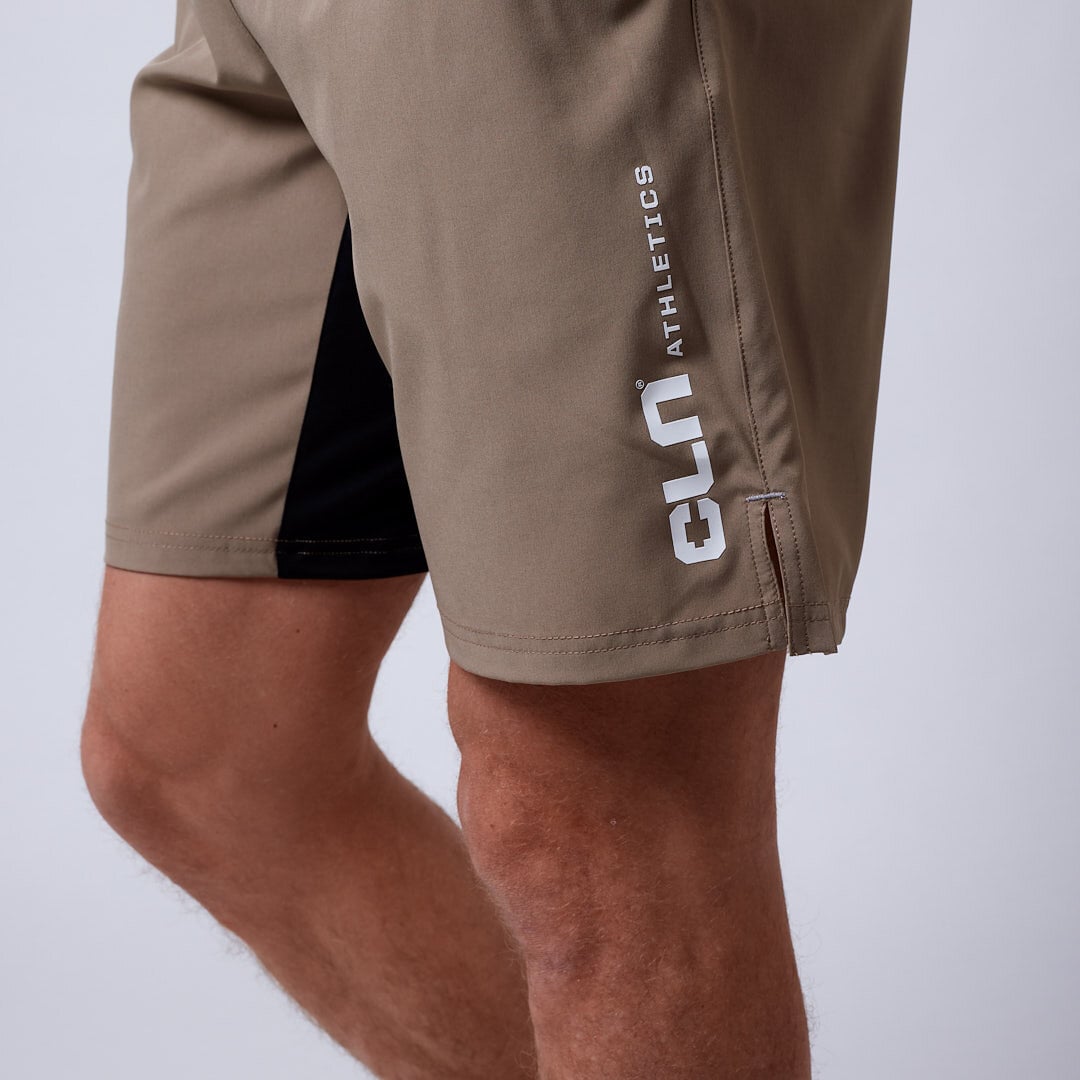 CLN Dino stretch shorts Dark khaki