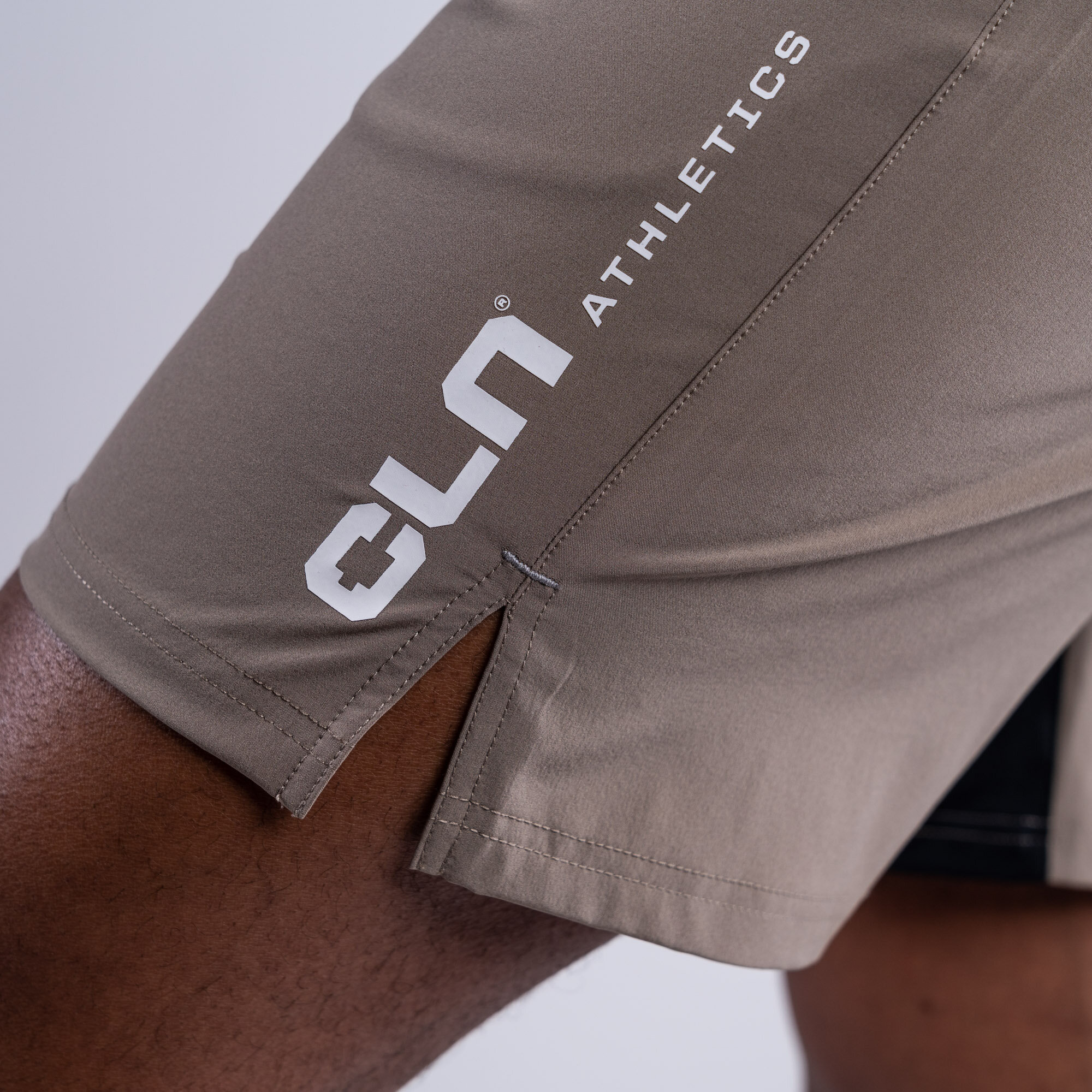 CLN Dino stretch shorts Dark khaki