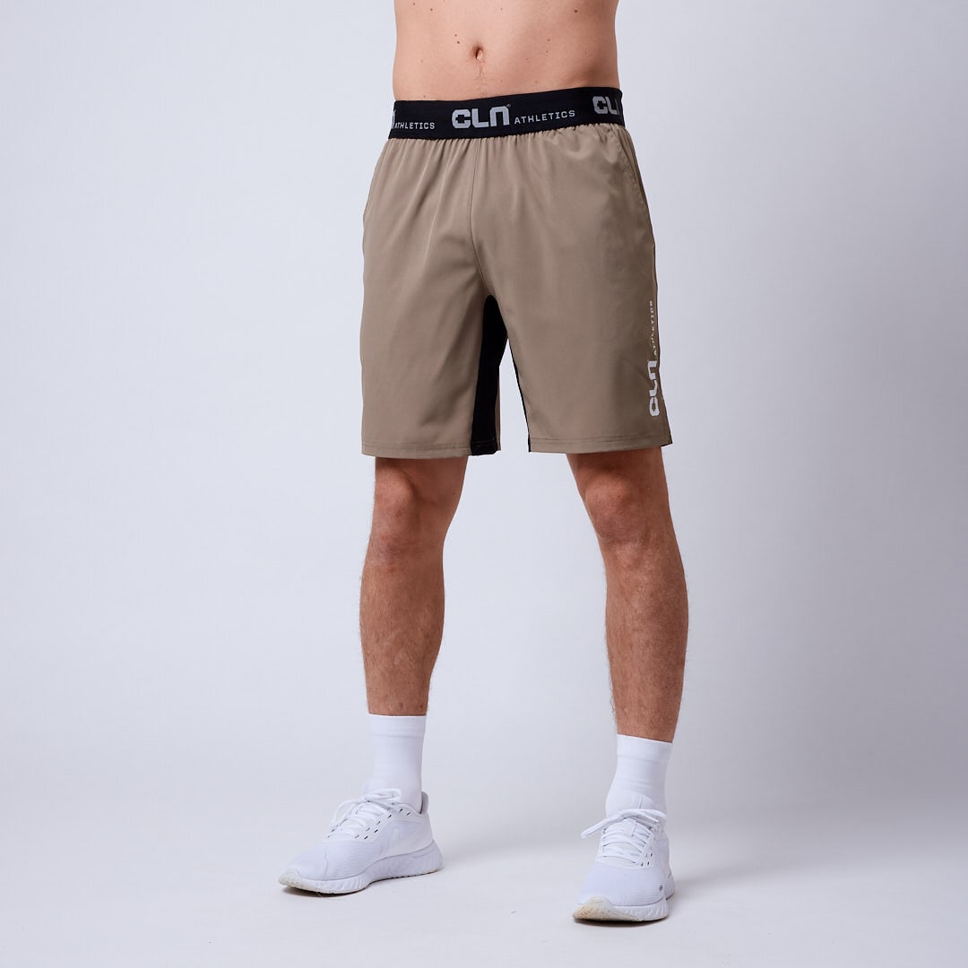 CLN Dino stretch shorts Dark khaki