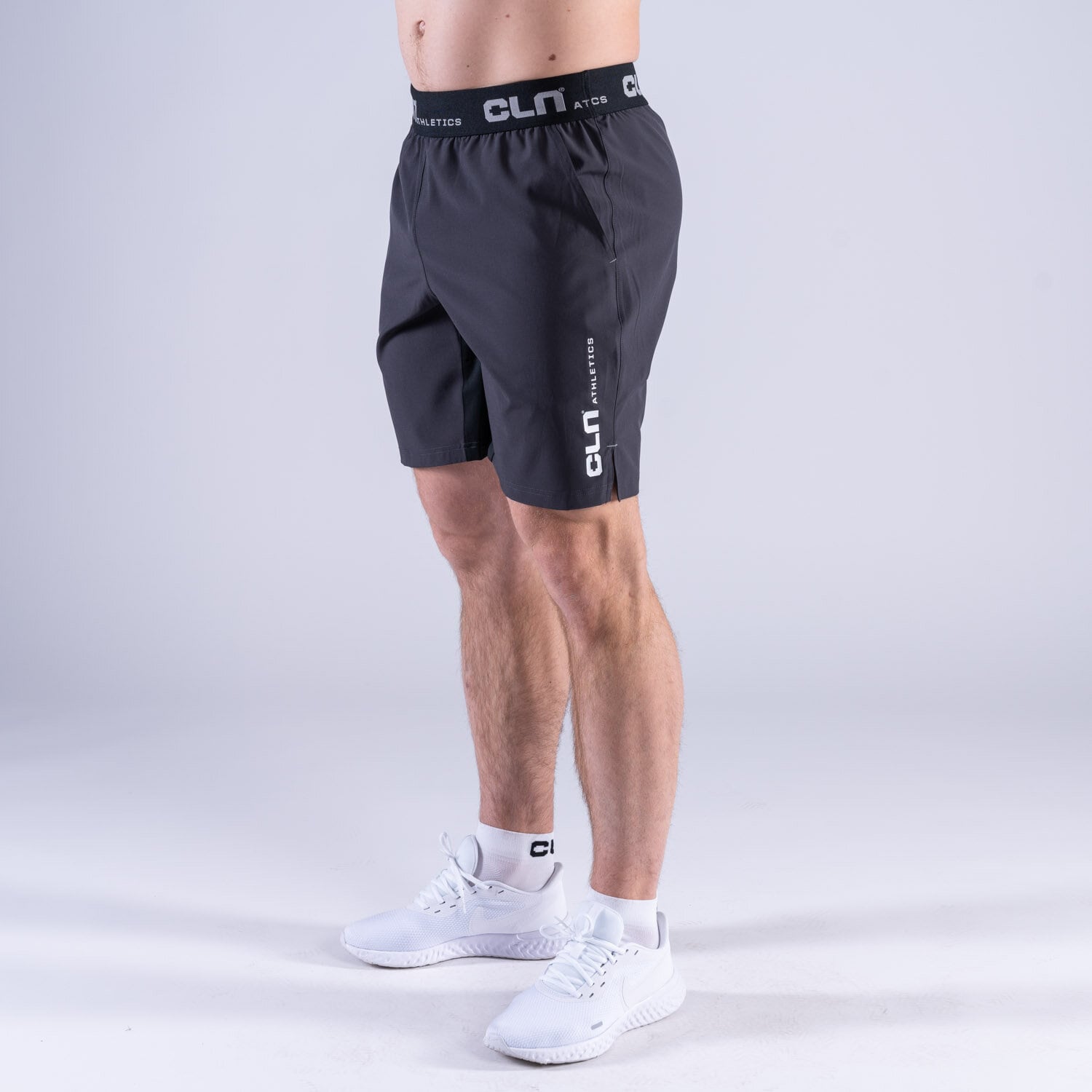 CLN Dino stretch shorts Charcoal