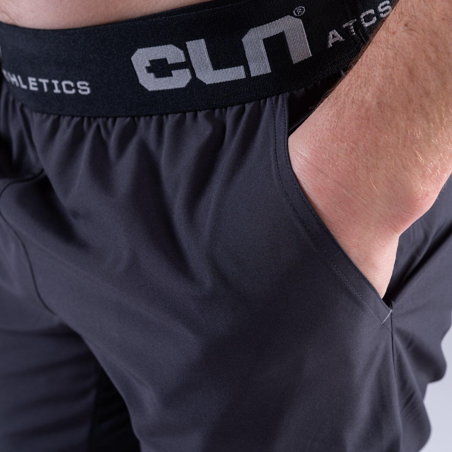 CLN Dino stretch shorts Charcoal
