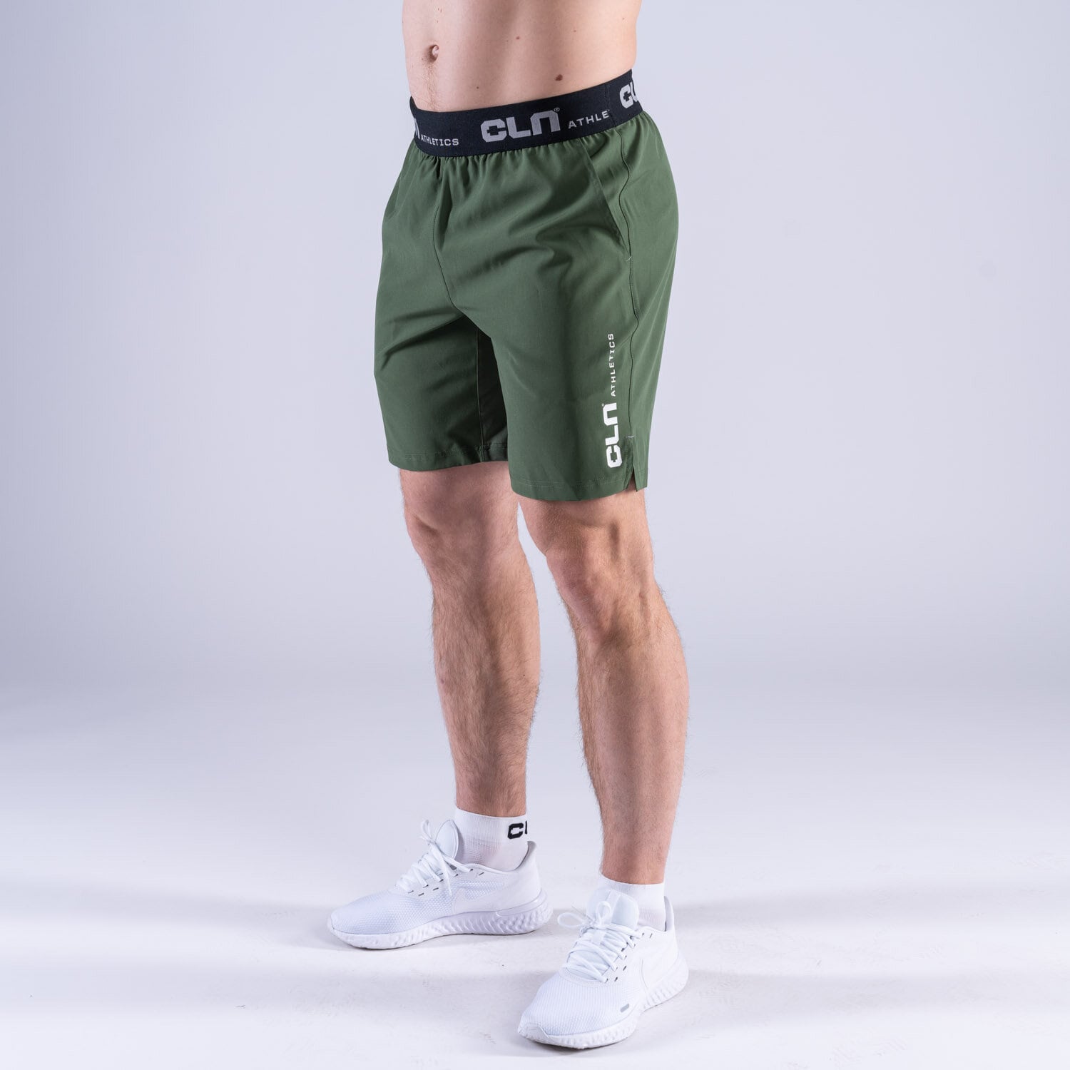 CLN Dino stretch shorts Leaf