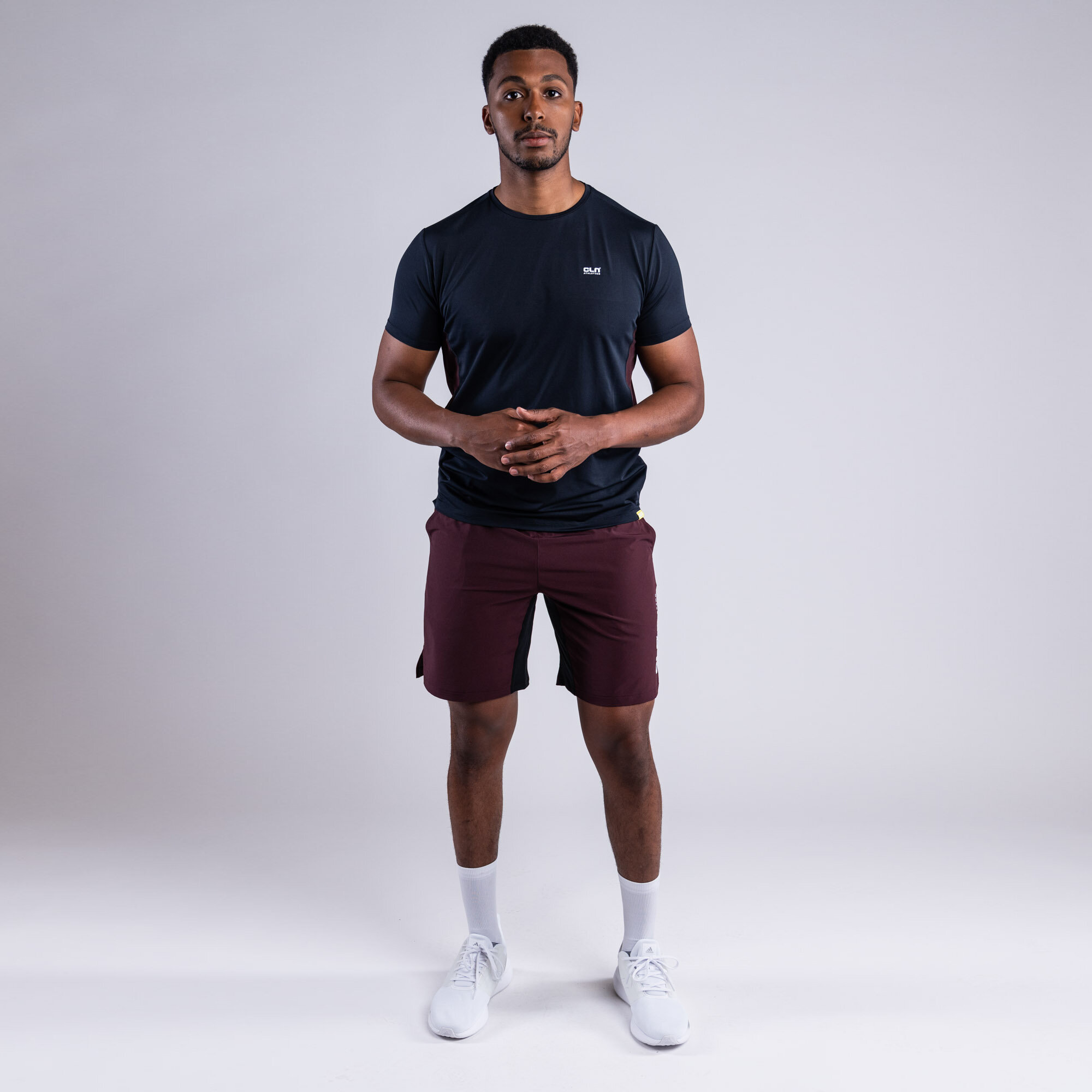 CLN Dino stretch shorts Dark wine