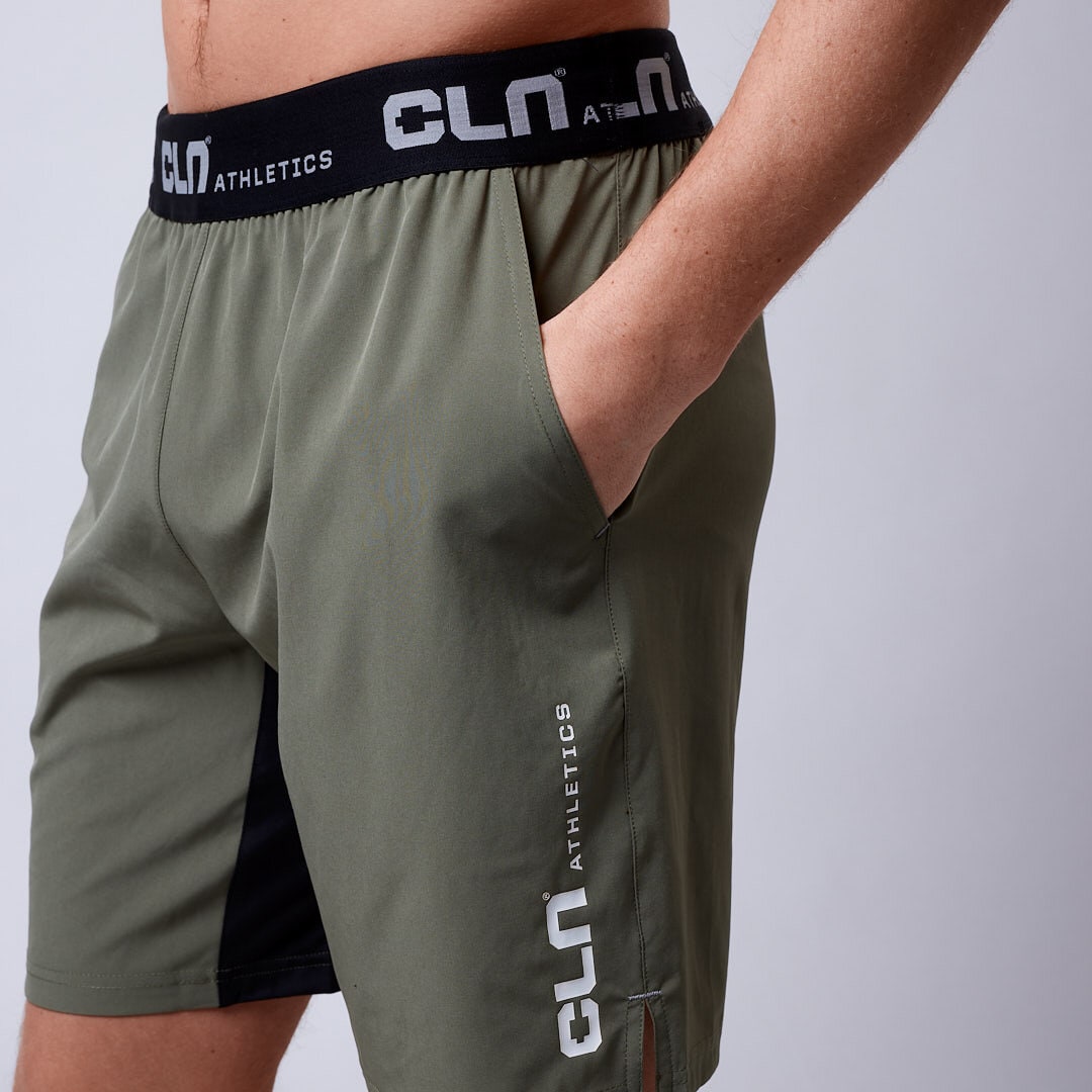 CLN Dino stretch shorts Dusty olive