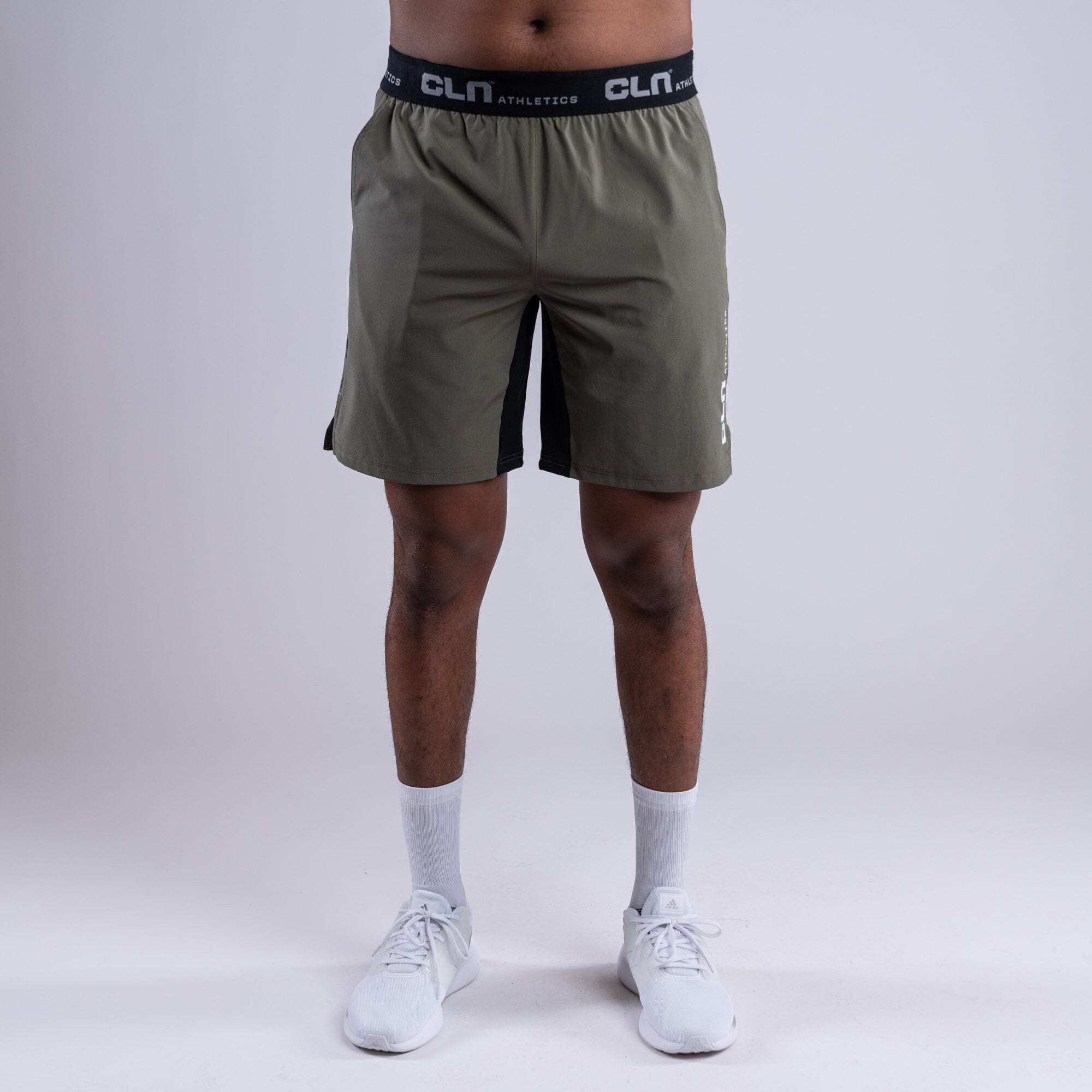 CLN Dino stretch shorts Dusty olive