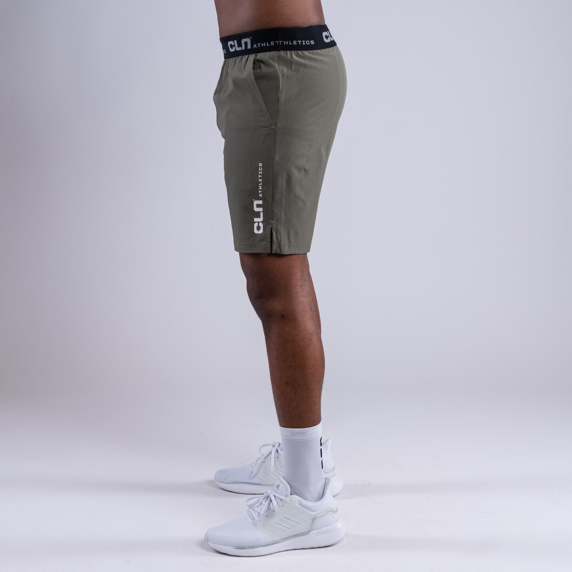 CLN Dino stretch shorts Dusty olive