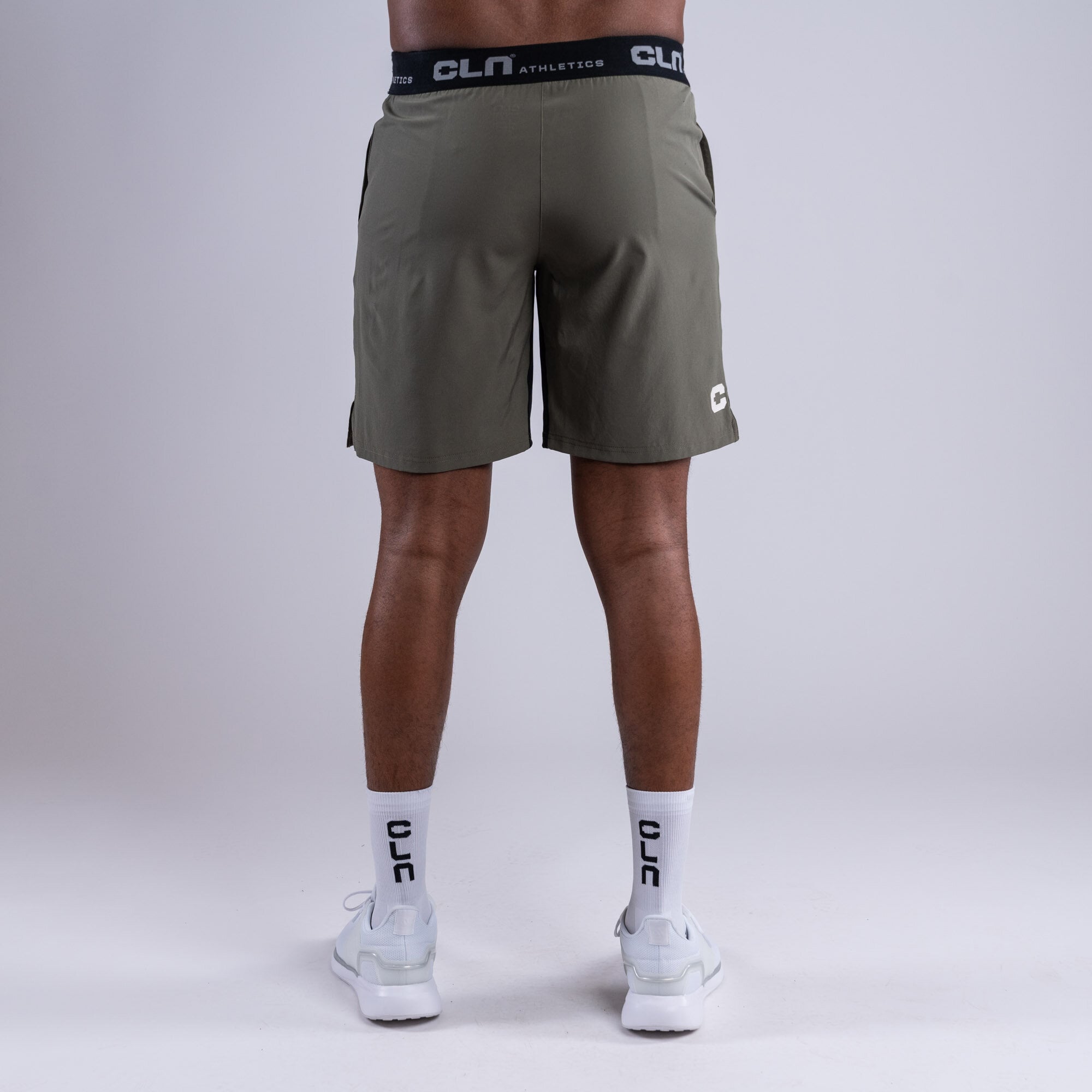 CLN Dino stretch shorts Dusty olive