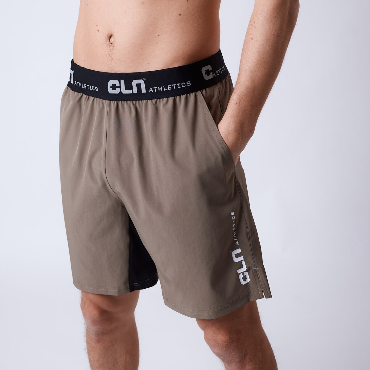 Dino stretch shorts Stone