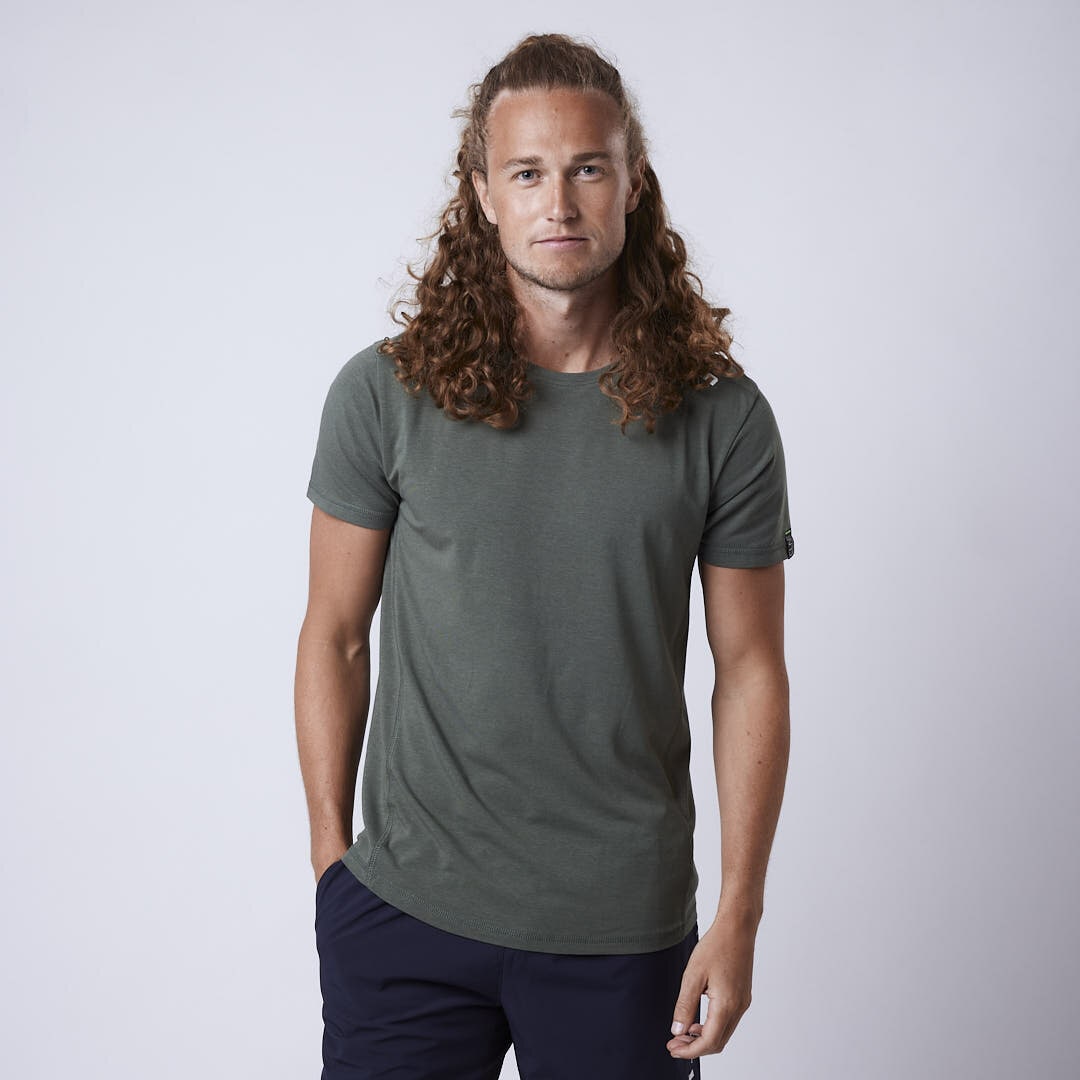 Trap bamboo t-shirt Moss green