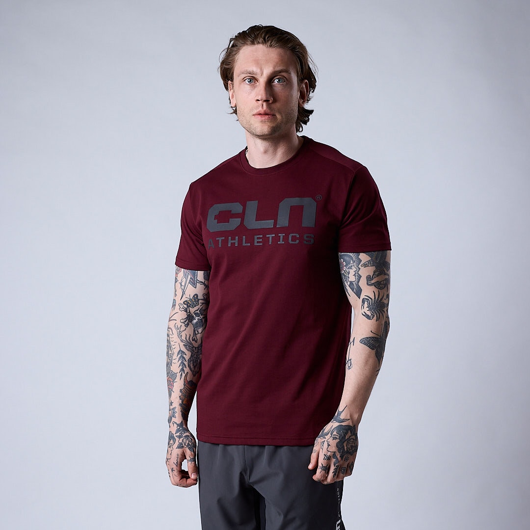 Promo t-shirt Dark red