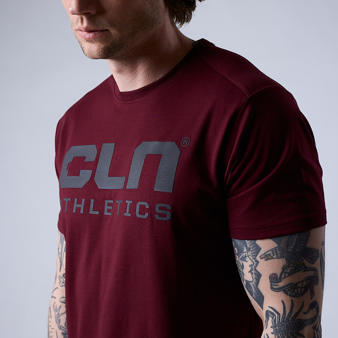Promo t-shirt Dark red
