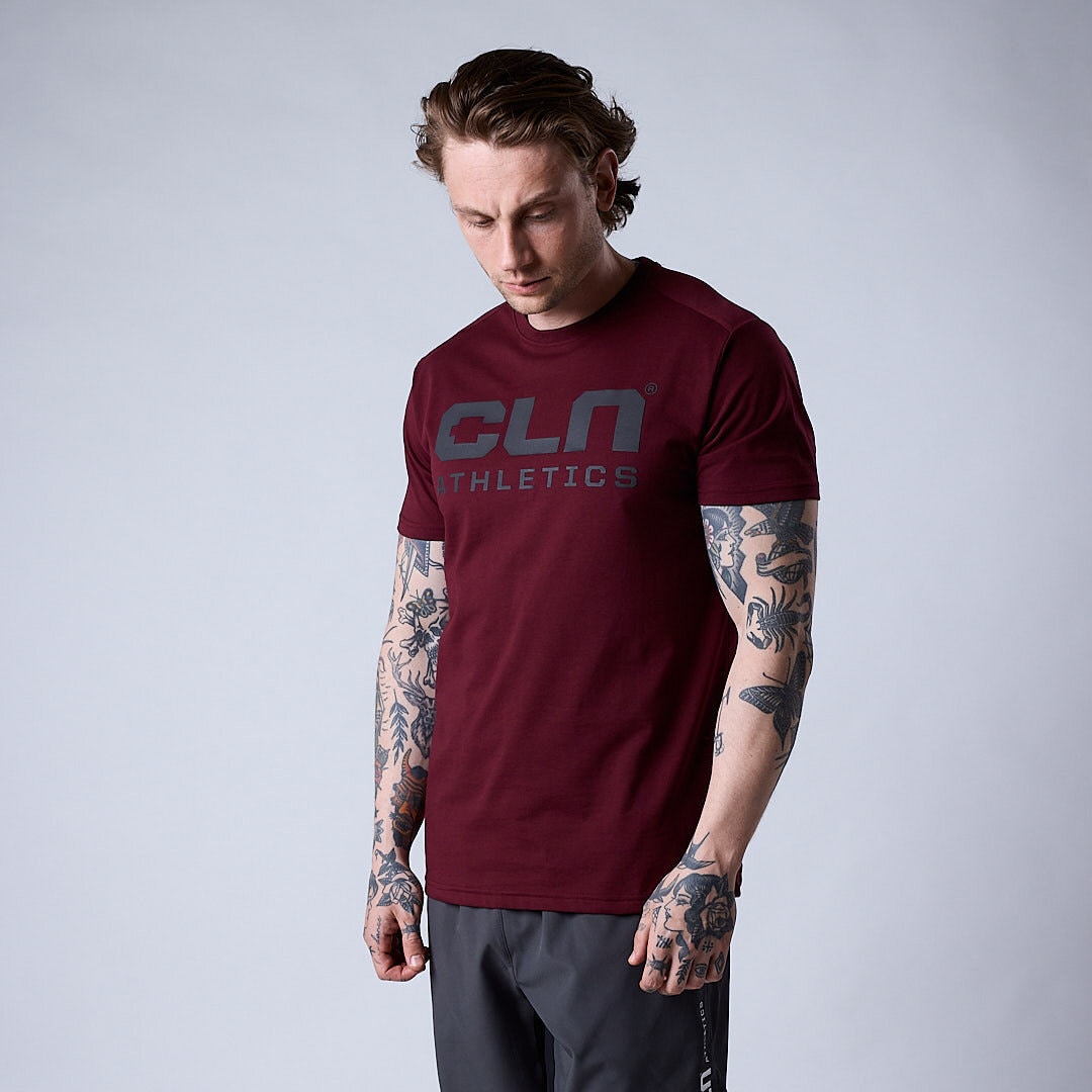 Promo t-shirt Dark red