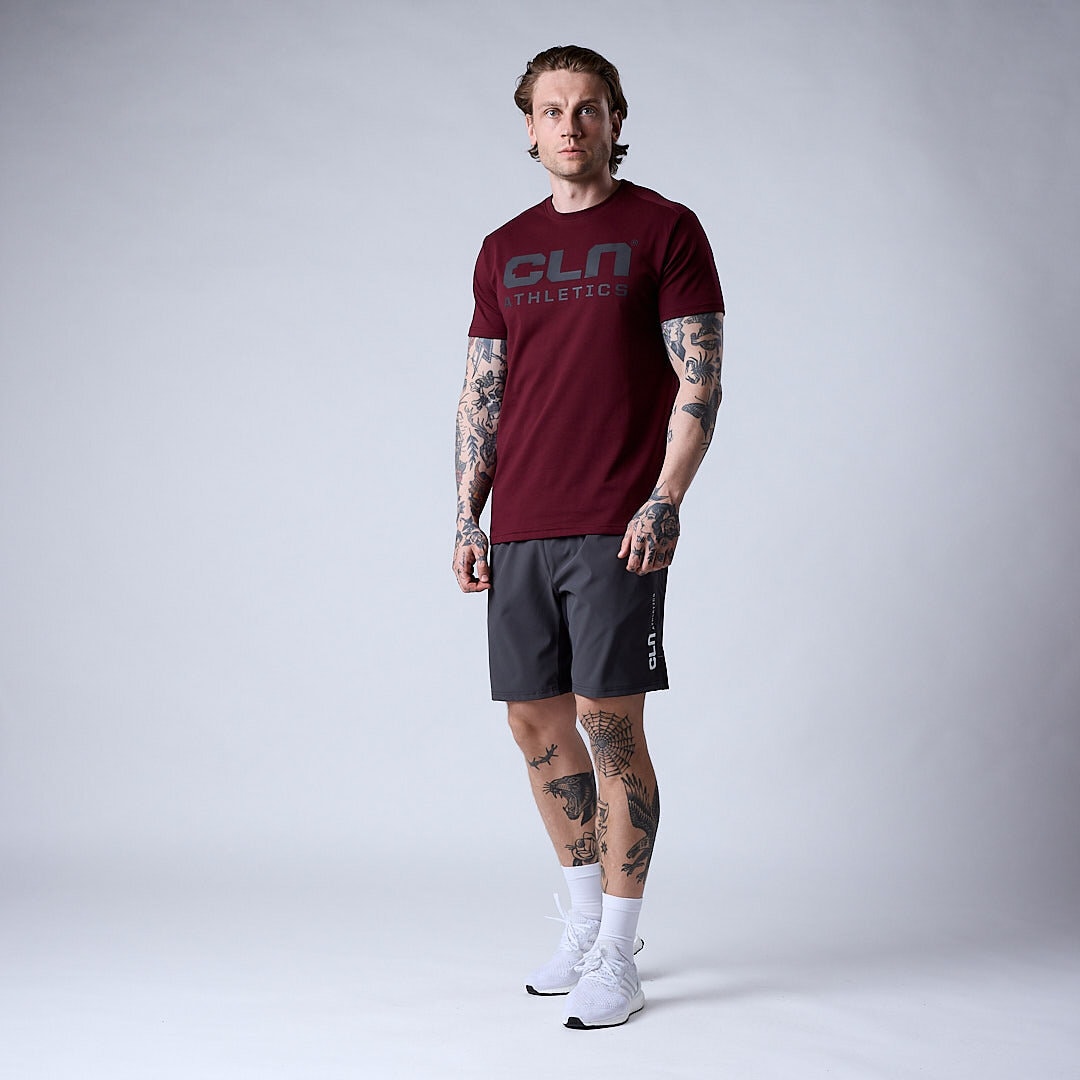 Promo t-shirt Dark red