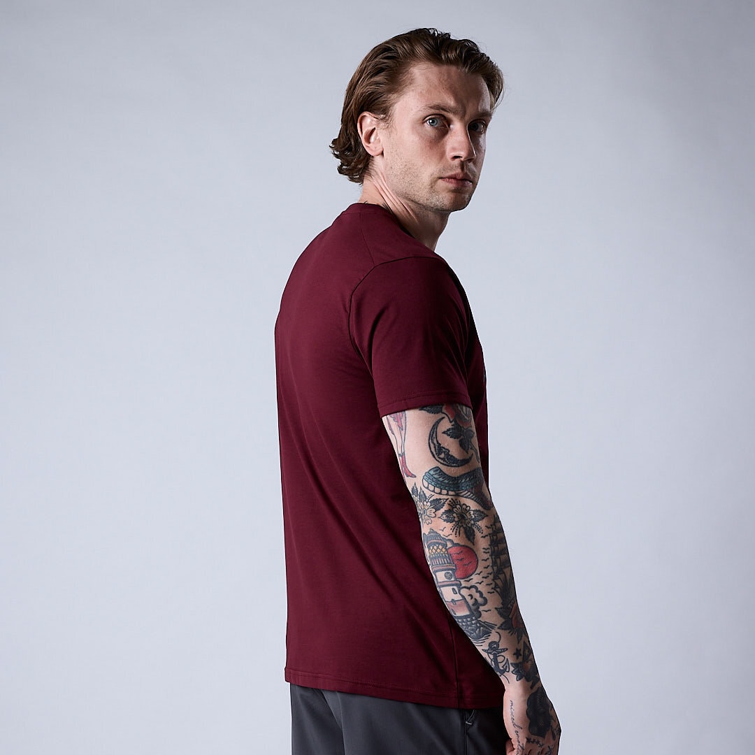 Promo t-shirt Dark red