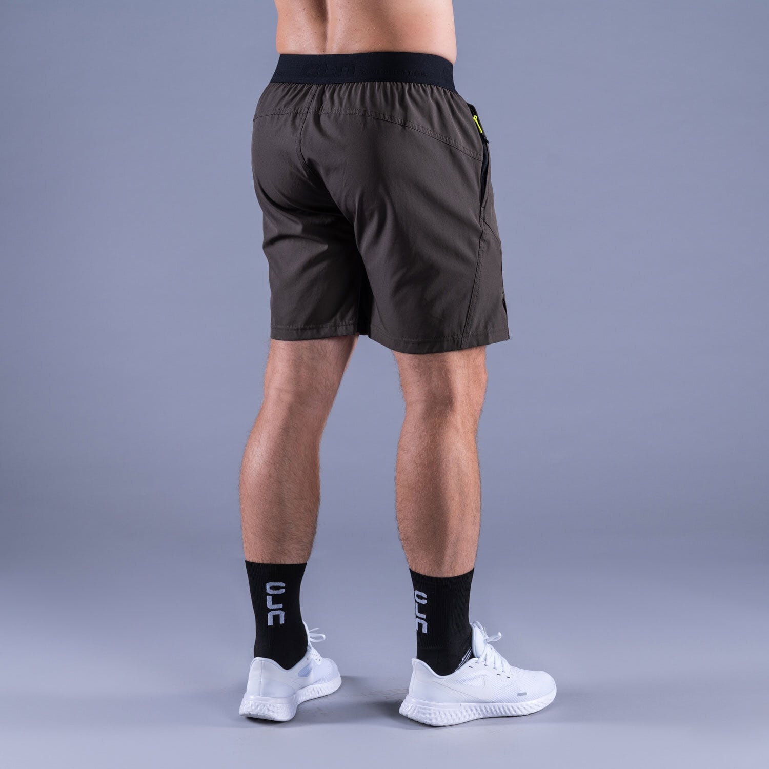 CLN Energy stretch shorts Black olive