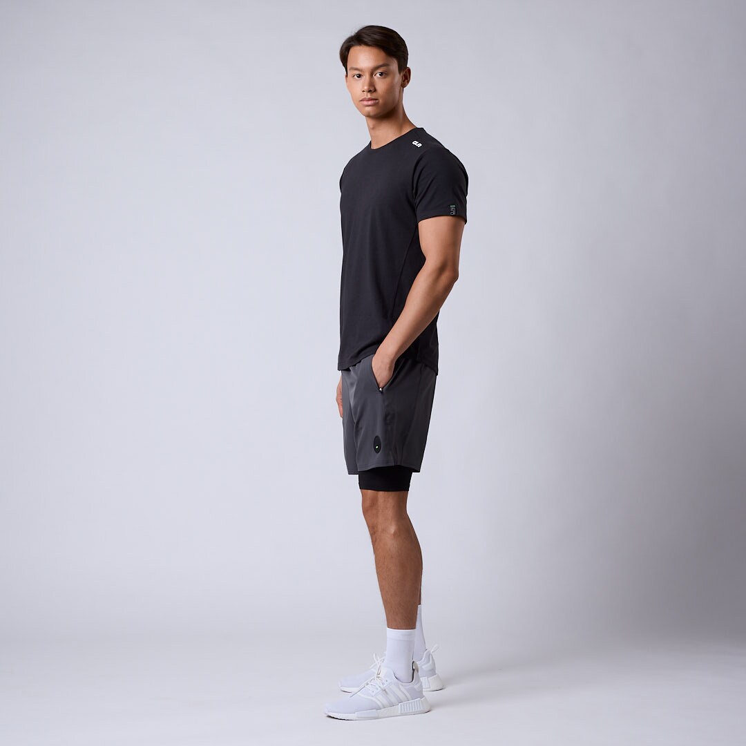 Rep 2 in 1 shorts Dark grey